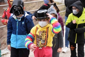 Riotord : des enfants doublement masqués pour Mardi-Gras