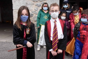 Riotord : des enfants doublement masqués pour Mardi-Gras