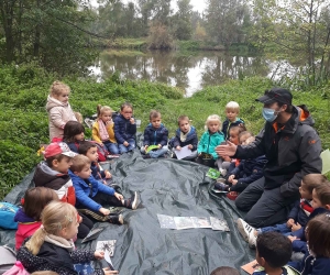 Monistrol-sur-Loire : les maternelles de l&#039;école privée découvrent la nature aux étangs de Bas