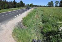 Une voiture se retrouve sur le toit dans un fossé entre Yssingeaux et Montfaucon