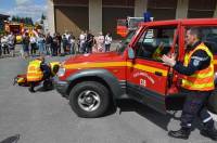 Les visiteurs ont pu assister à une opération de secours fictive.