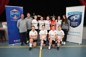 Futsal féminin : Haut-Lignon (U13) et Espaly/Saint-Vidal (U15) remportent la Coupe de la Haute-Loire