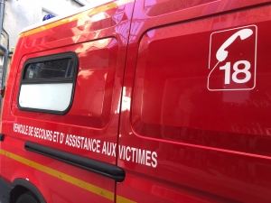 Saint-Julien-Chapteuil : il perd la protection de sa pédale de frein et percute une ambulance des pompiers
