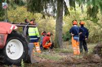 Monistrol-sur-Loire : les derniers arbres de l&#039;ancien camping tombent