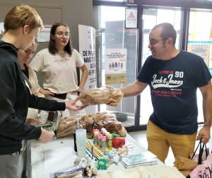 Les collégiens de Sainte-Sigolène avec les Virades de l’espoir