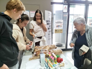 Les collégiens de Sainte-Sigolène avec les Virades de l’espoir