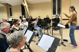 Camille Soubeyroux, nouvelle cheffe de l&#039;Harmonie d&#039;Yssingeaux