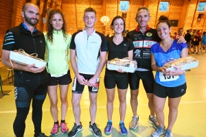 Tence : Felix Delolme et Marie Tombelaine à l&#039;aise sur le vétathlon Mazetençois