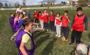 Rencontre sportive à l&#039;école publique de Saint-Maurice-de-Lignon