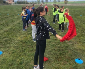 Rencontre sportive à l&#039;école publique de Saint-Maurice-de-Lignon