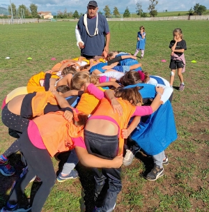 Rencontre sportive à l&#039;école publique de Saint-Maurice-de-Lignon