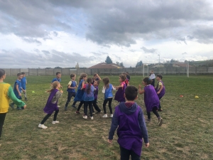 Rencontre sportive à l&#039;école publique de Saint-Maurice-de-Lignon