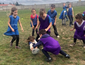 Rencontre sportive à l&#039;école publique de Saint-Maurice-de-Lignon