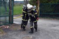 Yssingeaux : un exercice grandeur nature des pompiers sur un feu de voiture