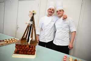 Yssingeaux : des créations sucrées sur le thème de Paris 2024 au concours des Croquembouches (vidéo)