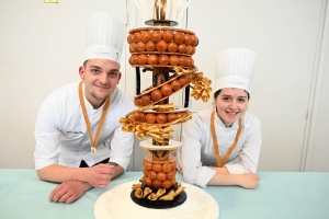 Yssingeaux : des créations sucrées sur le thème de Paris 2024 au concours des Croquembouches (vidéo)