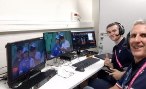 Nicolas Dance officie comme médecin pour les matches de la Coupe du monde de rugby à Geoffroy-Guchard