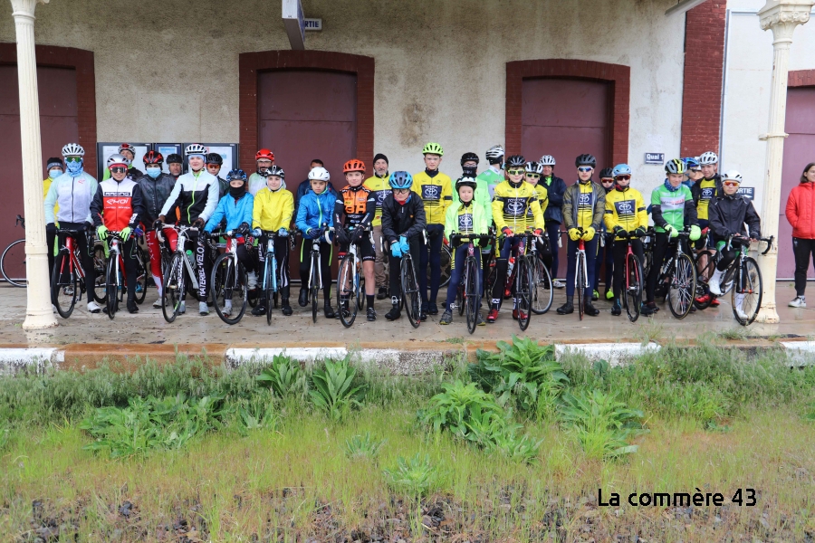 Gathering of cadet and minimal cyclists from Haute-Loire