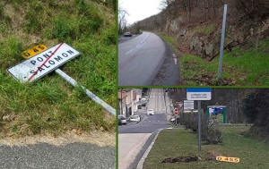 Vols et dégradations en série de panneaux de signalisation à Pont-Salomon