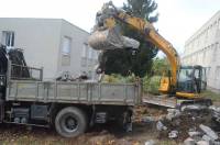 Démolition en cours au collège Jean-Monnet (vidéo)