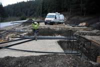 Une station-service communale en cours de construction entre Riotord et Dunières