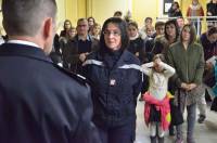 Céline Autin, présidente de l&#039;Amicale des pompiers d&#039;Yssingeaux.