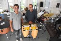 Yvan Chalamet, président de l&#039;école de musique et de danse, et Frédéric Dalhy, directeur.