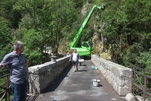 Yssingeaux/Grazac : le pont de la Sainte, plus vieux pont de la Haute-Loire, se refait une beauté