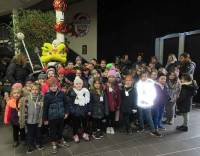 Les Villettes : les écoliers au spectacle de Noël de Val Grangent