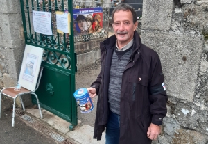 Patrick Peltier trésorier du comité de Saint-Pal-de-Chalencon du Souvenir Français